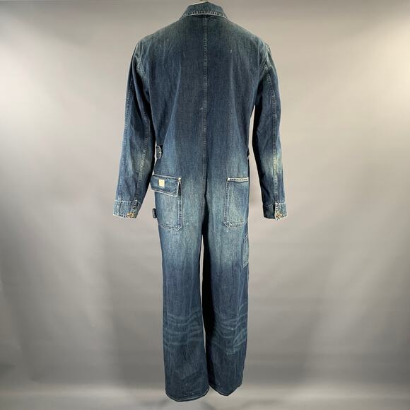 RRL by RALPH LAUREN Size XL Indigo Wash Denim Jumpsuit - Picture 3 of 5